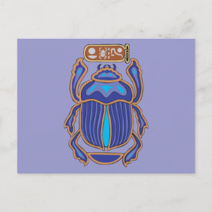Egyptian Scarab Dung Dung Beetle Postcard