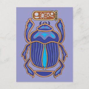 Egyptian Scarab Dung Dung Beetle Postcard