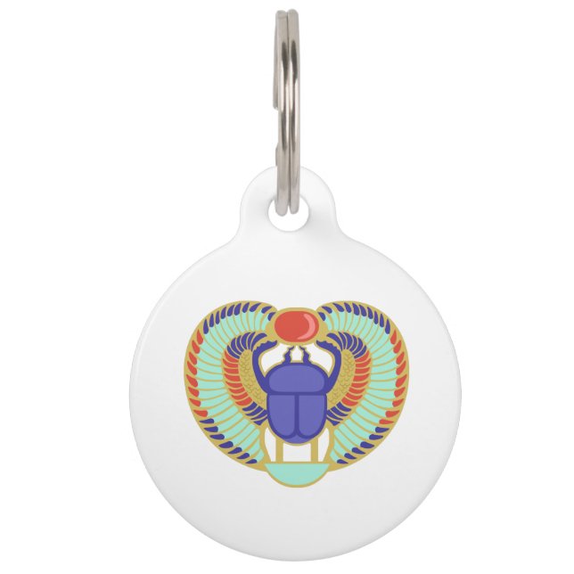 Egyptian Scarab Pet Tag (Front)