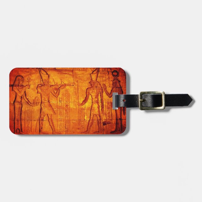 Egyptian Scene Luggage Tag (Front Horizontal)