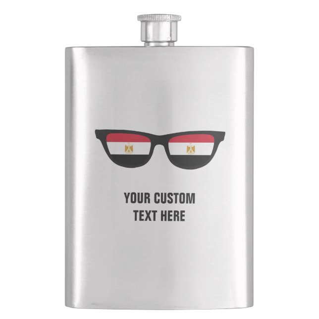 Egyptian Shades custom flask (Front)