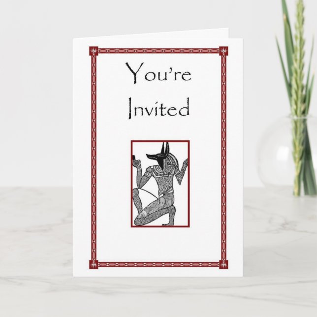 Egyptian & Sigil Themed Invitation (Front)