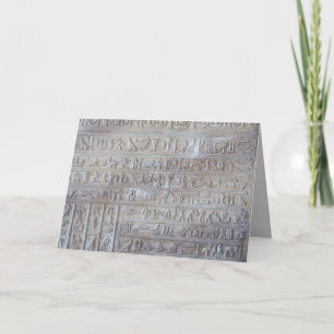 Egyptian spell good luck greeting card