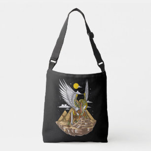 Egyptian Sphinx Pyramids Crossbody Bag
