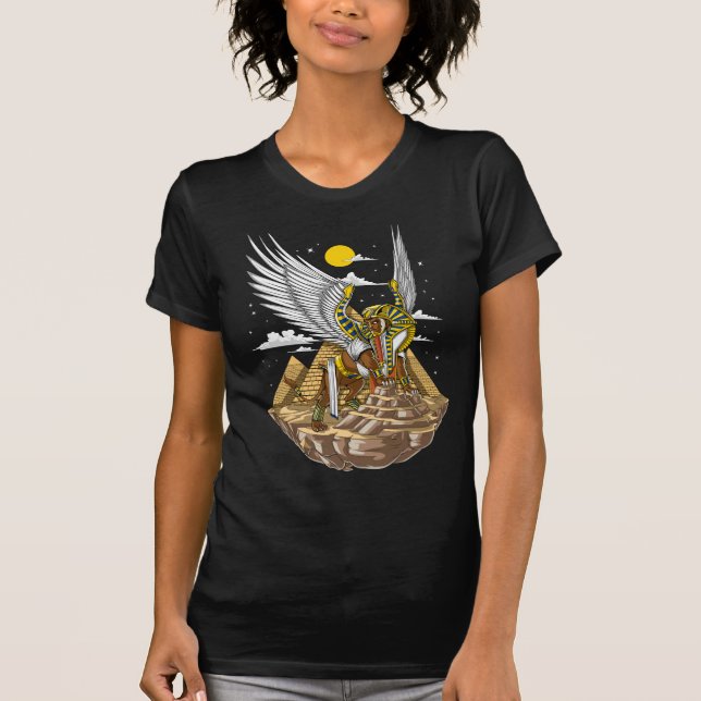 Egyptian Sphinx Pyramids T-Shirt (Front)