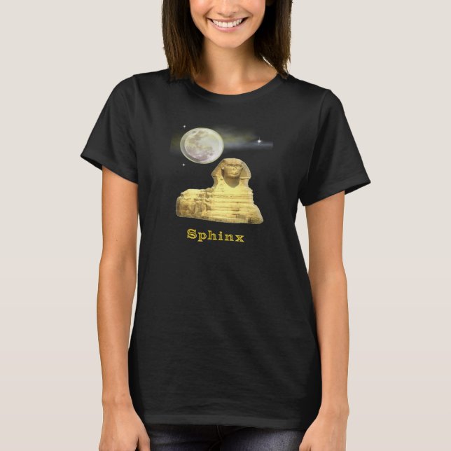 Egyptian sphinx womans t-shirt (Front)