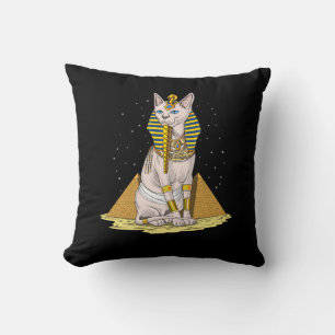 Egyptian Sphynx Cat Bastet Ancient Goddess Cushion