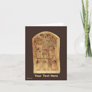 Egyptian Stele Card