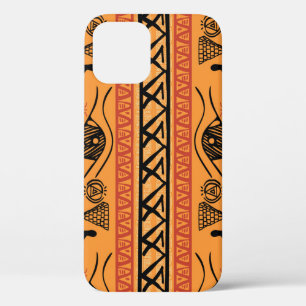 Egyptian Striped, Tribal Vintage Motif. iPhone 12 Case