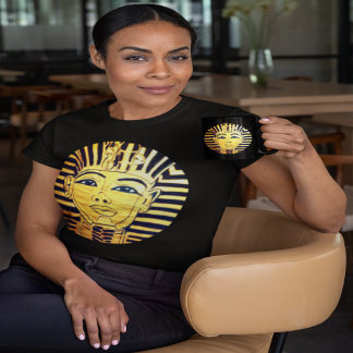 Egyptian Style Black and Gold Pharaoh T-Shirt