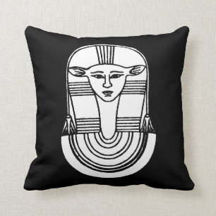Egyptian Symbol: Hathor Cushion