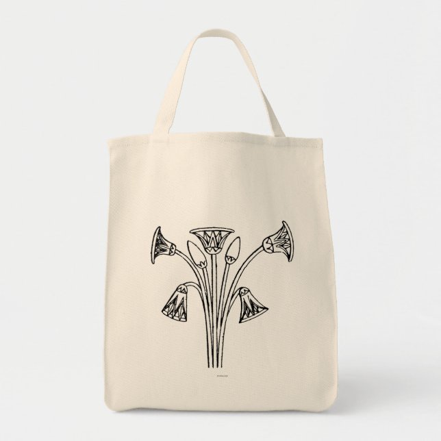 Egyptian Symbol: Lotus Tote Bag (Front)