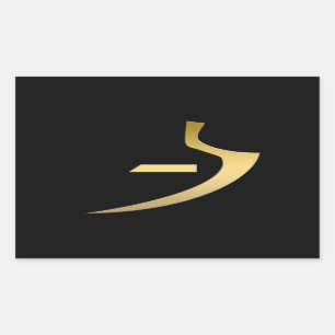 Egyptian symbol of truth rectangular sticker