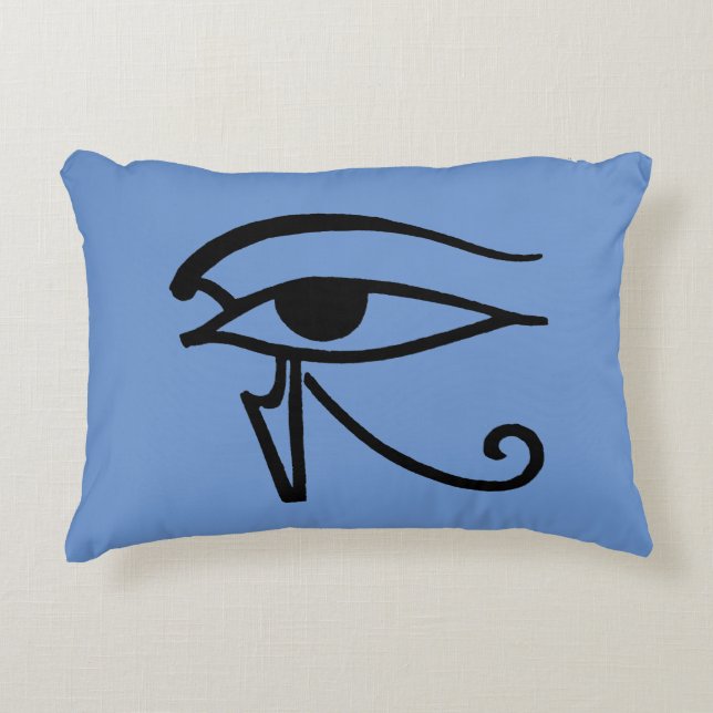 Egyptian Symbol: Utchat Decorative Cushion (Front)