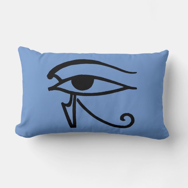 Egyptian Symbol: Utchat Lumbar Cushion (Front)