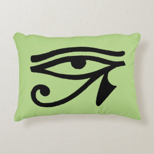 Egyptian Symbol: Wedjat Decorative Cushion