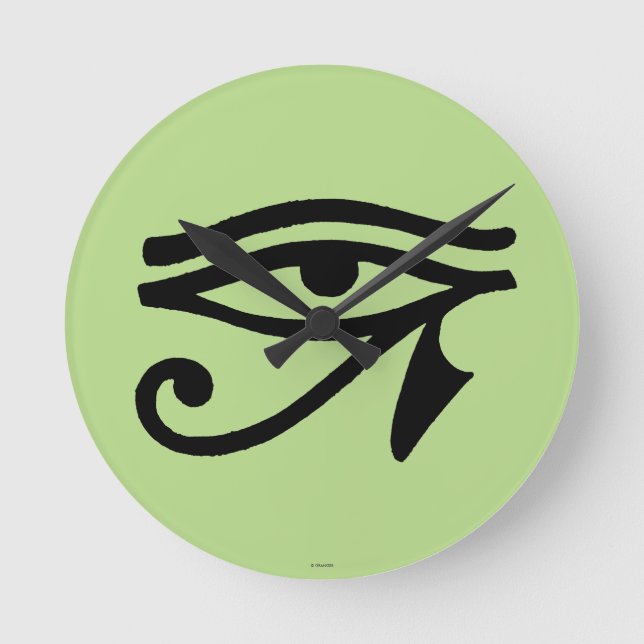 Egyptian Symbol: Wedjat Round Clock (Front)