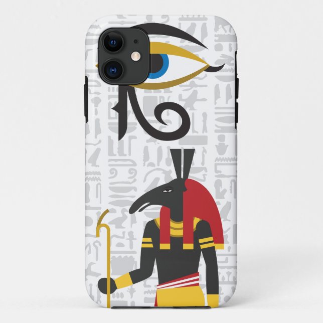Egyptian Symbols Case-Mate iPhone Case (Back)