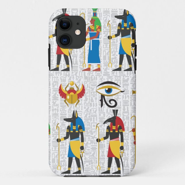 Egyptian Symbols Case-Mate iPhone Case (Back)