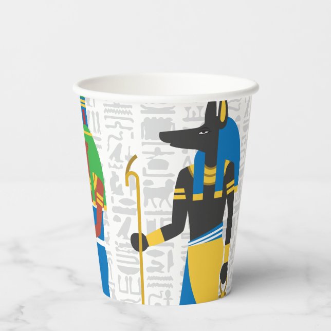 Egyptian Symbols Paper Cups (Back)