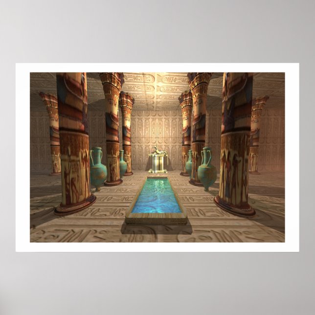EGYPTIAN TEMPLE PRINT (Front)