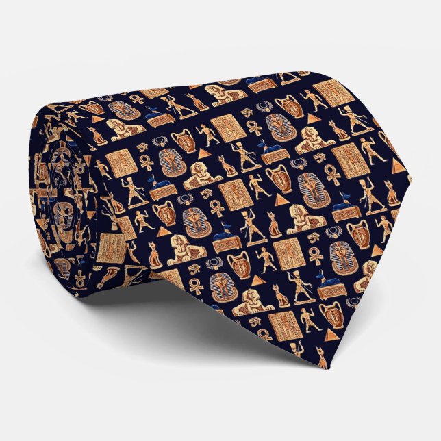 Egyptian Treasures كنوز مصر  Neck Tie  (Rolled)