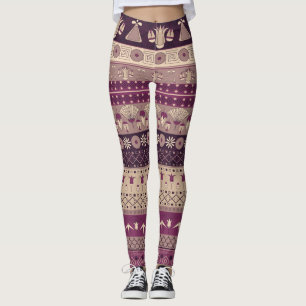 Egyptian Tribal: Ancient Seamless Leggings