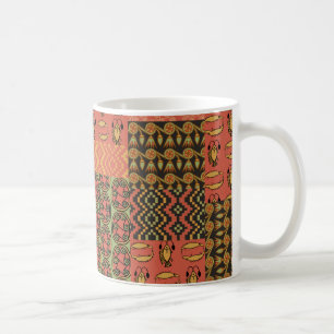 Egyptian Tribal Faux Patchwork Coffee Mug