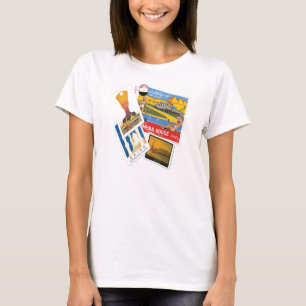 Egyptian vintage travel posters t-shirt for women