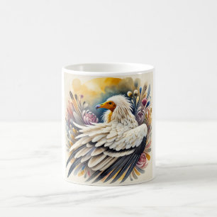 Egyptian vulture 020924AREF126 - Watercolor Coffee Mug