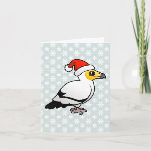 Egyptian Vulture Santa Holiday Card