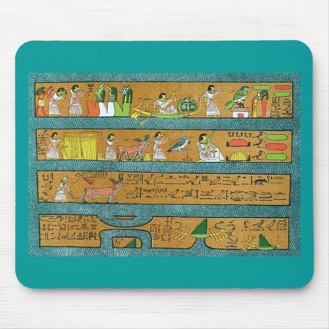 Egyptian Wall Art Mouse Mat (Front)