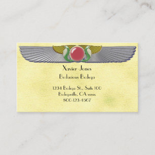 Egyptian winged disc 1 personalised business card
