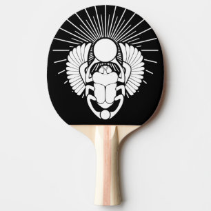 Egyptian Winged Scarab God Symbol Ping Pong Paddle