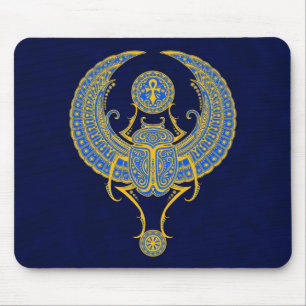 Egyptian Winged Scarab Mouse Mat