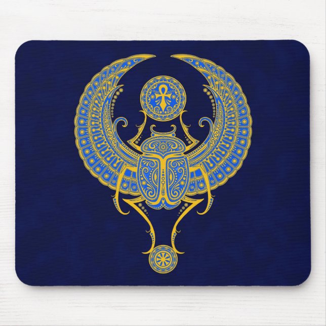 Egyptian Winged Scarab Mouse Mat (Front)