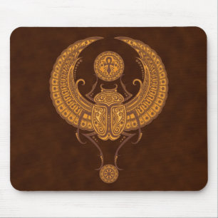 Egyptian Winged Scarab Mouse Mat