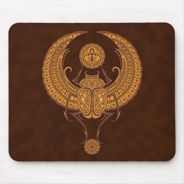 Egyptian Winged Scarab Mouse Mat (Front)
