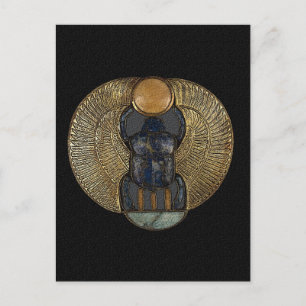 Egyptian Winged Scarab Postcard