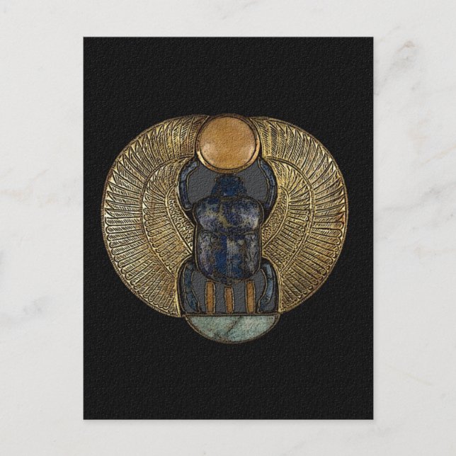 Egyptian Winged Scarab Postcard (Front)