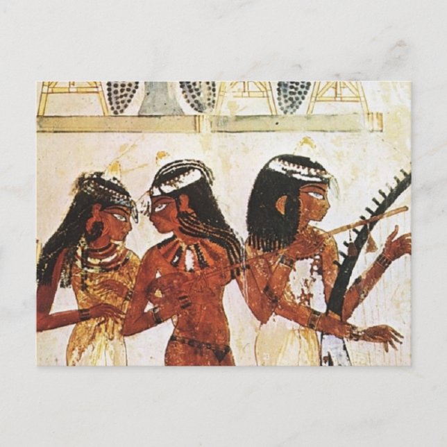 Egyptian Women Musicians Postcard (Front)