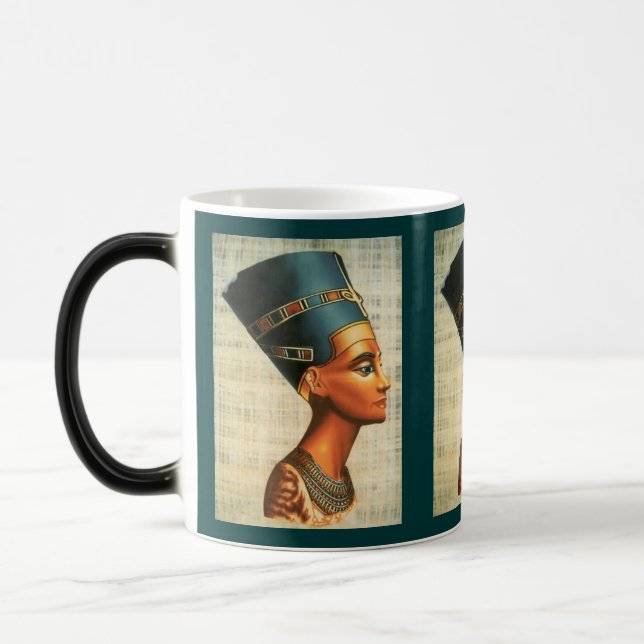 Egyptica Queen Nefertiti Ancient History Drinkware Magic Mug (Left)