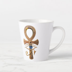 egyption pharaoh art late coffee mug