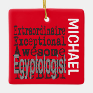 Egyptologist Extraordinaire CUSTOM Ceramic Ornament