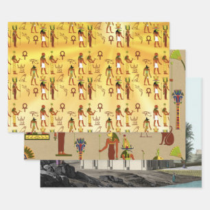 Egyptology Wrapping Paper Sheet