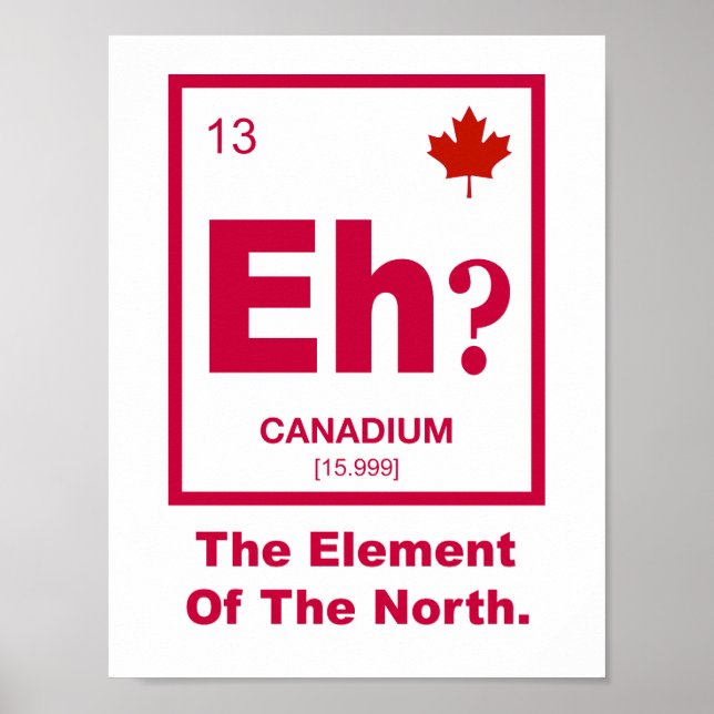 Eh? Canadian Element of Canada Poster (Front)