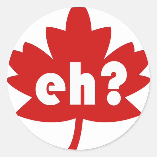 Eh? Classic Round Sticker (Front)