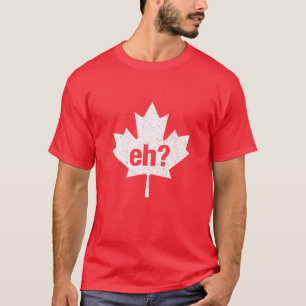 Eh Funny Canadian Vintage Maple Leaf Canada Flag T-Shirt