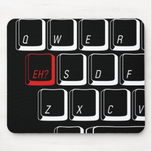 Eh Key - Black Mouse Mat