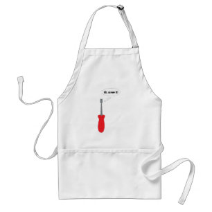 Eh, Screw It!" Funny Screwdriver Pun DIY Handyman  Standard Apron